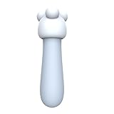 TYDAY Befriedigender Masturbator für Frauen G-Punkt-Vibrator mit 7 Vibrations und 3 Geschwindigkeiten drei Ersatzköpfe zur Stimulation der Brustwarzen für Sexspiele zwischen Paaren (Grau Blau)