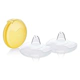 Medela Contact Brusthütchen aus Silikon – Weiches, ultradünnes Design – BPA-frei – 1 Packung mit 2 Hütchen (24 mm) und Aufbewahrungsbox