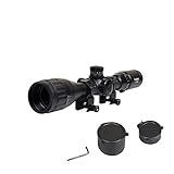 Goetland Gewehr Zielfernrohr 3-12x40 AO Airsoft Rot Grün Fadenkreuz mit Montage Ringe SFP für Taktische Jagd Armbrust Luftgewehr Sportschützen