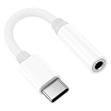 Adapter USB C auf Klinke【MFi Zertifiziert】 Kopfhörer Adapter Aux USBC to 3.5 mm Jack Typ C Audio Splitter Kompatibel mit iPhone 15/16/16 Pro/16 Plus/Pro Max, iPad, Samsung S24/S23/S22/S21/Ultra/Plus
