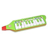 Bontempi | Green Melodica, Blasharmonika mit 10 Tasten (C-E) 310mm, Musikalisches Spielzeug für Kinder ab 3 Jahren