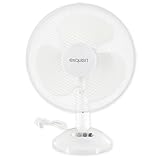 Exquisit Tisch-Ventilator, 40 cm Durchmesser, 50 Watt, 3 Geschwindigkeiten, Oszillation, schwenken, 44 cm Höhe, VT 35082 we