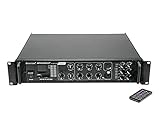 OMNITRONIC MPVZ-120.6P Mischverstärker | 6-Zonen-ELA-Mono-Mischverstärker, MP3-Player & IR-FB, Zonen regelbar, 120 W