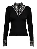 ONLTILDE L/S HIGH Neck LACE TOP JRS NOOS