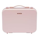 OUKANING Professioneller Schminkkoffer mit Beleuchtung, 88 LED 3-Farben Dimmbar und 4K Doppelspiegel, Großes Fassungsvermögen, für Reise, Geschenk für Frauen (Rosa)