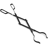 Amagabeli 66cm Kaminzange Kaminholzzange Feuerholzzange Schwerlast Innen Brennholzzange Log Klauengreifer für Holzofen Draussen Lange Protokolliert Pinzette für Lagerfeuer Kaminöfen Kohlezange