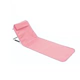 Leichte faltbare Strandstühle für Erwachsene, 5-fach verstellbare Terrassen-Lounge, tragbare Matte, Rucksack, Campingstuhl, rosa Strandmöbel