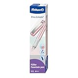 Pelikan Füller Pina Colada inkl. Standard-Tintenpatrone, nachfüllbar, für Rechts- und Linkshänder, rosé, 1 Stück