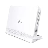 TP-Link VX231v Wi-Fi 6 VDSL Modem Router, VDSL2 35b 300 Mbit/s, 4× Gigabit-Ports, AX1800 Dual-Band WLAN, Unterstützt Telekom, O2, 1&1, nicht Vodafone MIC, nur für Deutschland