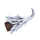 Toyvian Künstlicher Mini Tannenbaum mit Schneebesatz Schiefer Kopf Kompakte Tischdekoration für Weihnachts szenen Langlebiger Kunststoff Vielseitig für Zuhause Büro und Festliche Deko