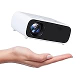 2024 Neuer Mini Beamer, 18000 Lumen Bluetooth Projektor, Unterstützung 1080P, 5G WiFi LCD Heimkino Tragbarer Projektor, Kompatibel mit iOS/Android/Laptop/HDMI/PC/TV Stick/USB(schwarz)