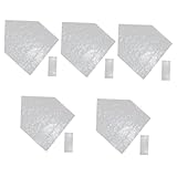 Amosfun 5 Sätze Glasfolie Für Aufkleber Leinen Weg Led Pet Film Iridescent Foil Vorhänge Mit Sonnenschutzfolien Window Films Window-Stick-datenschutz Fensterfolie Das Haustier 2 Stück * 5