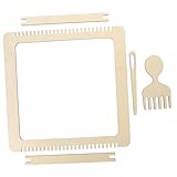 Gadpiparty Strickmaschinen-set Deckenwebige Webstuhl Strickset Webstuhl Stricken Werkzeug Webstuhlweberei Tapisserie Bausatz Strickwebstuhl Webbein Wandteppich Holz Wohnkultur Hölzern