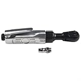 Alanmoship 1/4 Zoll Druckluft-Ratschenschlüssel, professionelles pneumatisches Steckschlüsselwerkzeug mit Metallkopf für Autoreparatur, Werkstatt, 150 U/min, 25 Ft-Lbs Drehmoment