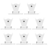 NUOBESTY 8 Stück 8 teiliges Schnurstopper Set für Gardinen Langlebige Leichtgängige Vorhang rollenräder Passend für Standardstangen Einfache Montage für Fenster Büros und Wohnungen