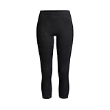 con-ta Thermo Hose in 3/4-Länge für Damen aus natürlicher Baumwolle und formgebenden Polyester, wärmeisolierende Funktionsunterwäsche, schwarz Melange, Größe: 36
