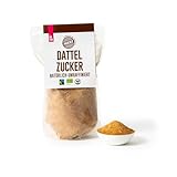 PAKKA Bio Fairtrade Dattelzucker 1000 – naturbelassen, unbehandelt & roh. Feines Dattelpuder aus Tunesien, ohne Schwefel, vegan & nachhaltig. Süße aus 100 % Datteln von Kleinbauern, 1kg (1er Pack)