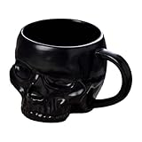 Asyduey Halloween-Totenkopf-Tasse mit, Deckelloser Keramikbecher, Lustige Wasser-, Milch-, Mokka-Tasse, Kreativer Modellierbecher, 600 Ml B