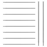 Amosfun 10 Stück Tattoo Schablonenstifte Nachfüllminen aus Aluminiumlegierung Mittlere Spitze Hautverträgliche Markierungen für Tattoo Übungen und Augenbrauen Make Up