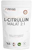 L-Citrullin-Malat - 500g Pulver mit 3000 mg L-Citrullin-Malat 2:1 pro Portion - Vorratspack für 166 Anwendungen - ohne Zusatzstoffe - laborgeprüft mit Zertifikat