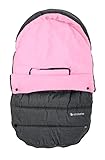 Altabebe AL2004P-78 Winterfußsack für Babyschale und Autositz, dunkelgrau/rosa