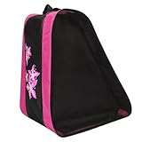 Schlittschuhtasche – Eisträgergriff, atmungsaktive Netz-Einsätze, belüftete, geräumige, strukturierte Aufbewahrung, verstellbarer Schultergurt, Organizer für Eisbahnen, Garage, Reiseausrüstung