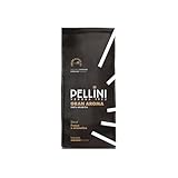 Pellini Gran Aroma Gemahlener Espresso – 100% Arabica, Zarter und Aromatischer Kaffee mit Blumigen Noten, Langsam GeröstetAfür einen Milden, Raffinierten Italienischen Espresso, 185 g
