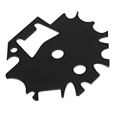Yardwe Grillreiniger Borste Küchenreinigerspray Flipper edelstahlreiniger grillgrates grillrost reinigungsbürste Schrottwerkzeug für Grill Grillschaber aus Stahl Rostfreier Stahl Black