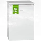 Bomann Kühlschrank ohne Gefrierfach, 133 Liter Nutzinhalt, 3 Ablagen, Kühlschrank klein mit Gemüsefach, wechselbarem Türanschlag, Tischkühlschrank leise, H:84.5 x B:56 x T:57.5cm - VS 2185.1 weiß