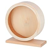 Kerbl Hamsterlaufrad (Material Holz, Durchmesser 22 cm, Lauffläche aus Kork, geschlossene Lauffläche für sicheren Halt) 81787