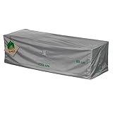 Mehr Garten Loungesofa Abdeckung 3 Sitzer, 220x90x80 cm, grau, Oxford 600D Gewebe, Schutzhülle Gartensofa, wasserdicht, UV-beständig und wetterfest