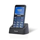 Panasonic KX-TU155EXCN Essentials Mobiltelefon für ältere Menschen mit Ladestation, SOS-Notfalltaste, Prioritätsanruf, Großtastentelefon, hörgerätekompatibel, Bluetooth, UKW-Radio, Kamera, Blau