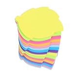 OFFSCH 16 Stück Teiliges Blattform Selbstklebend Bunte Leuchtende Farben Glatte Oberfläche Leicht Tragbar für Büro Schule Zuhause Kreative Markierungen