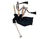McWilliams Mini-Miniatur-Dudelsack, Dudelsack für Anfänger, spielbares Spielzeug, Geschenk (schwarze Uhr)