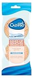 Calypso Make-Up Remover, biologisch abbaubare Gesichtsreinigungsschwämme mit Baumwolle und Leinen, 1 x 2 Stück