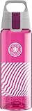 SIGG - Tritan Trinkflasche - Total Color ONE DFB Match Day - Für Kohlensäurehaltige Getränke Geeignet - Spülmaschinenfest - Auslaufsicher - Leicht - BPA-frei - Berry - 0.6L