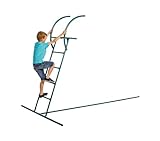 Gartenwelt Riegelsberger Freistehende Leiter dunkelgrün für Rutschen 290 cm oder 300 cm Metallgestell für Wellenrutsche Anbaurutsche