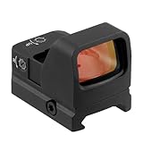 FOCUHUNTER 1x23mm Reflexvisier, 3 MOA Shake Awake Red Dot Sight 10 Modi, IPX7 wasserdicht 1500G stoßfestes kompaktes Red Dot Zielfernrohr, kompatibel mit RMSc Footprint & 21mm Picatinny-Schienen