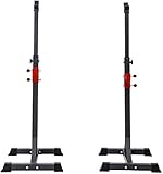 Squat Rack Multifunktions-Kniebeugenständer, Verstellbarer Rack-Kniebeugenständer, Hantelständer, Klimmzugstangen-Kniebe