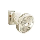 Vibrierender Clip-Lüfter, wiederaufladbar, 5 einstellbare Geschwindigkeiten, leicht, tragbar, Kühlsystem für Computer, Auto, USB-geladener Clip-Ventilator für Bürotisch