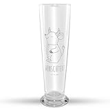 Mr. & Mrs. Panda Weizenglas Personalisierbar Stier Astrologie - Personalisierte Geschenke, Wunschtext, Weizen Bierglas, Sternzeichen, Selbst Gestalten, Weizenbierglas, Geschenk, Geburtstagsgeschenk
