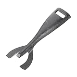 DECOMELODY 3 Stück Grillzubehör grillwerkzeug grill werkzeug Bratpfannenzubehör BBQ-Zubehör grillzangen Grillgabel Anti-heiß Bratclips heißer Topflappen Tellergabel stehlen Gusseisen Black