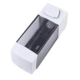 CLISPEED Wandmontierter Seifenspender Shampoo Spender Dusche Flüssigseifenspender Duschgelspender Transparent Abnehmbarer Deckel Korrosionsbeständig Einfaches Drücken Badezimmer Zubehör