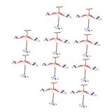 Supvox 10 Stück Teiliges DIY Segelflugzeug aus Langlebigem Schaumstoff für Handgeworfenes Flugzeug Modell Einfach Zusammenzubauen Pädagogisch Wertvoll und Geschenk für Jungen und Mädchen