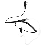 BESPORTBLE 2 Pin Headset Ohrhörer Adapter mit Sprech Hörtaste Kompatibel für Handsprechfunkgeräte Leichtes Akustisches Headset mit Geräuschunterdrückung