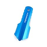 Ultraleichte Backpacking Schaufel für Rucksackreisen,tragbare Aluminium-Campingschaufel, kleine Töpfchen-Spaten, Wanderkelle, Gartenkelle mit längerem Griff (blau)