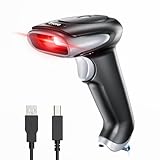 Eyoyo QR Code Scanner, 1D/2D Bluetooth Funk Barcode Scanner, 3-in-1 2.4G kabellos/USB Kabel Barcode Lesegerät mit Ladefunktion 2500mAh, Handheld Scanner für Smartphones, Computer Tablets und MAC
