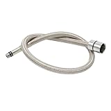 Edelstahl-Küchenarmaturschlauch, 50/60/70/80 cm, F1/2 M10*1, 304, einziehbarer Ersatzschlauch, TPV-Rohr, einfache Installation, universelle Passform