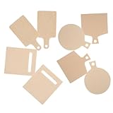 KOMBIUDA 8 Stück Mini Schneidebrett Modell Kleines Schneidebrett Miniatur Kochen Unvollendetes Schneidebrett Schneidebrett Basteln Mini Schneidebretter Für Küche Mini Spielküche