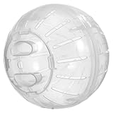 LOORGVEL Hamster Laufkugel Transparent mit Belüftung Pflegeleicht Abnehmbar rutschfest Geräuscharm Geeignet für Rennmaus Zwerghamster und Kleine Haustiere Spielerisches Jogging und